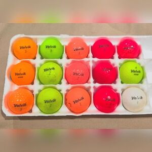 15 VOLVIK golf balls. Pristine Playing Condition!